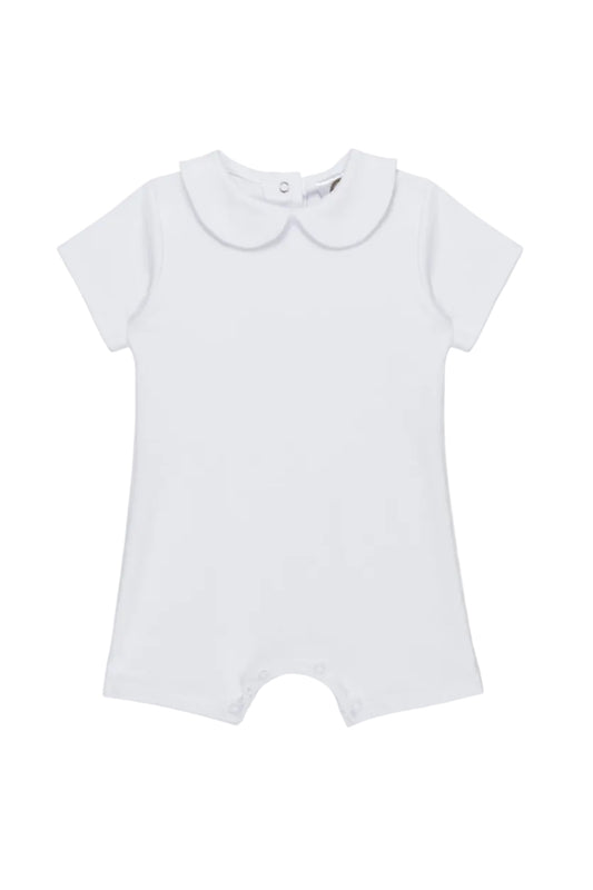 Boy's Short Sleeved Peter Pan Romper