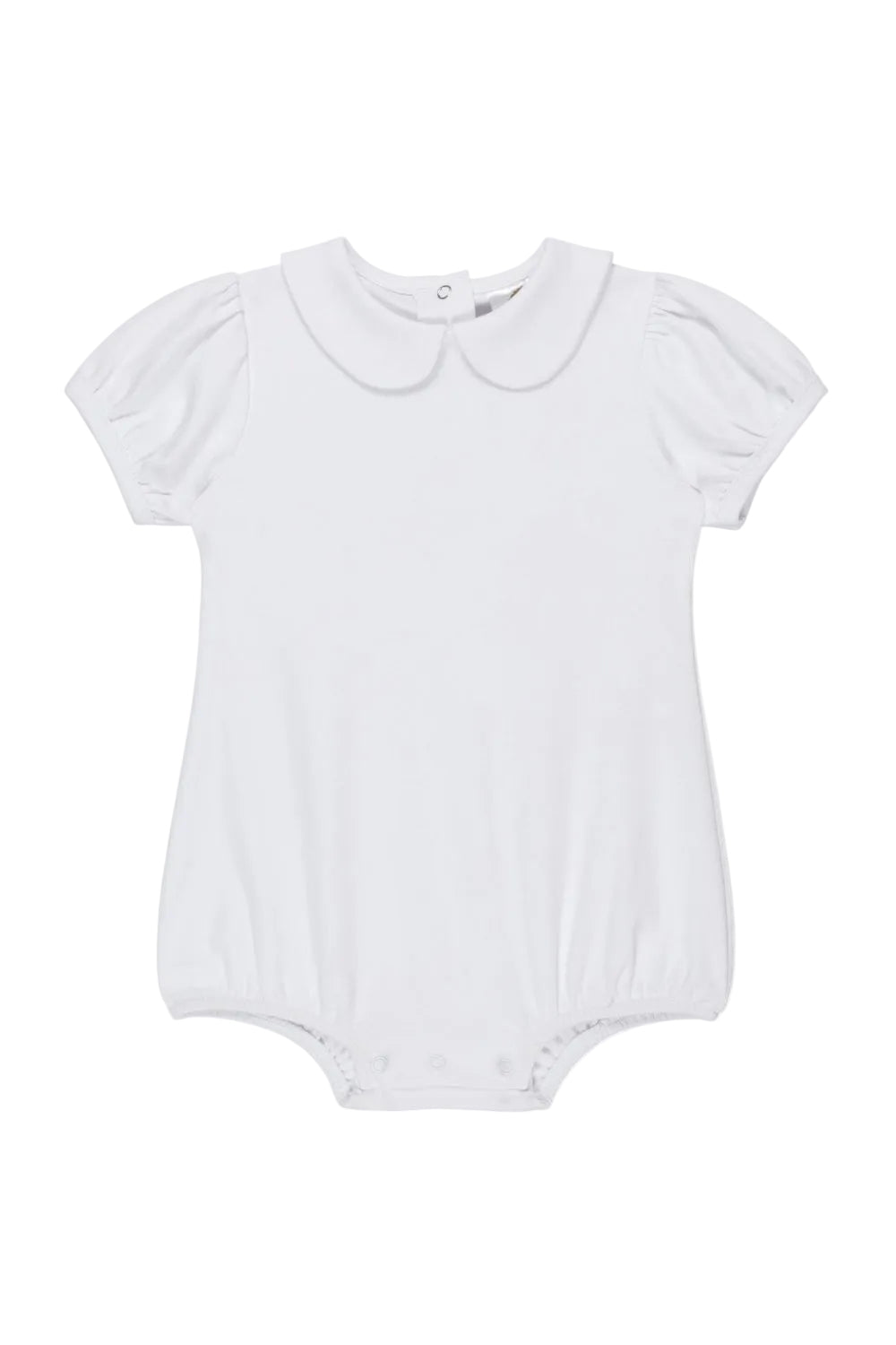 Girl's Short Puff Sleeved Peter Pan Bubble