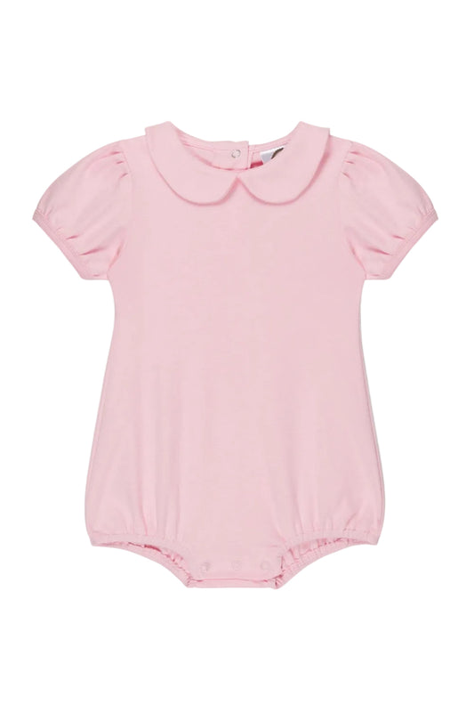 Girl's Short Puff Sleeved Peter Pan Bubble