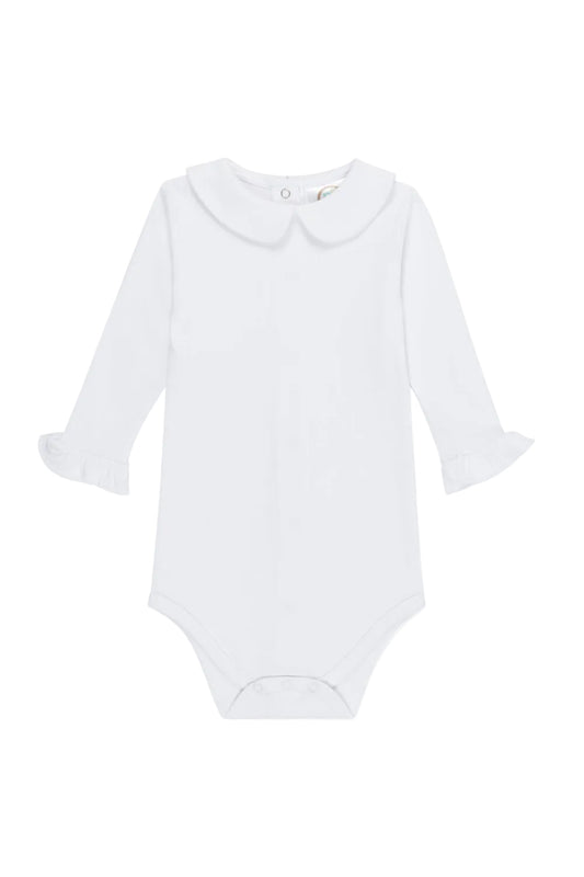 Girl's Long Sleeve Peter Pan Collar Bodysuit